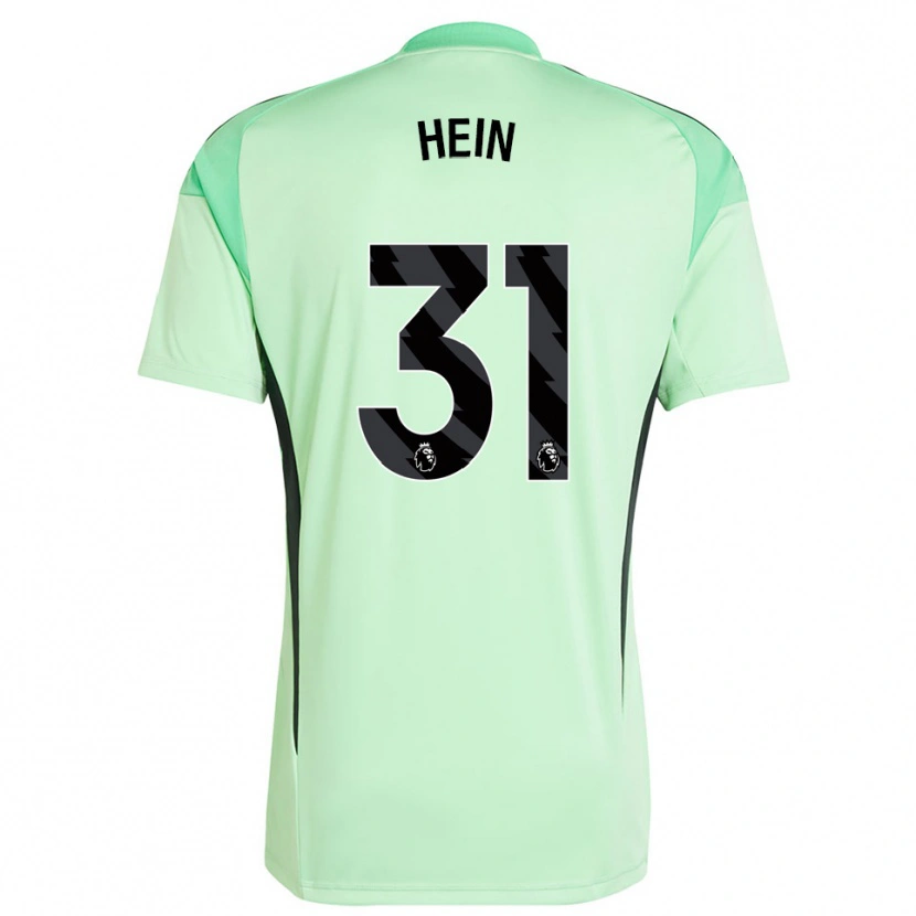 Danxen Hombre Camiseta Karl Hein #31 Verde Claro Negro Portero Equipación 2025/26 La Camisa México