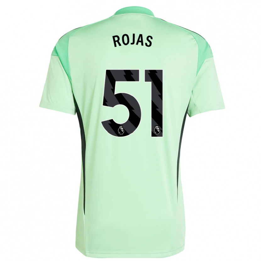 Danxen Hombre Camiseta Alexéi Rojas #51 Verde Claro Negro Portero Equipación 2025/26 La Camisa México