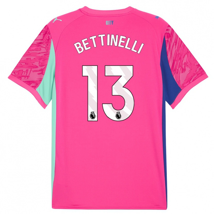 Danxen Hombre Camiseta Marcus Bettinelli #13 Rosa Rosa Portero Equipación 2025/26 La Camisa México