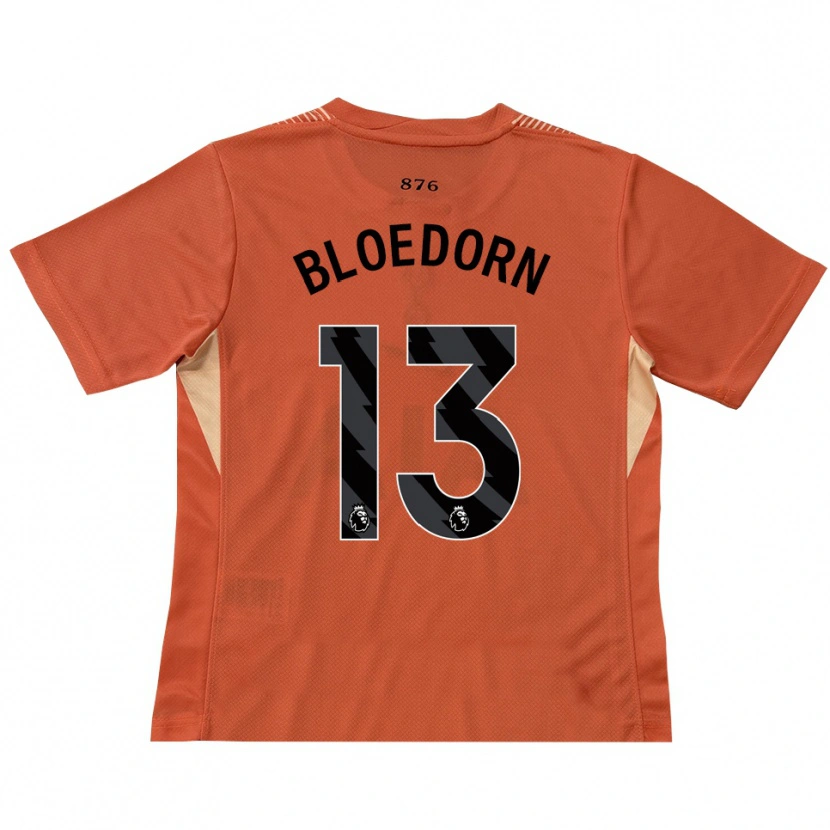 Danxen Hombre Camiseta Carey Bloedorn #13 Naranja Negro Portero Equipación 2025/26 La Camisa México