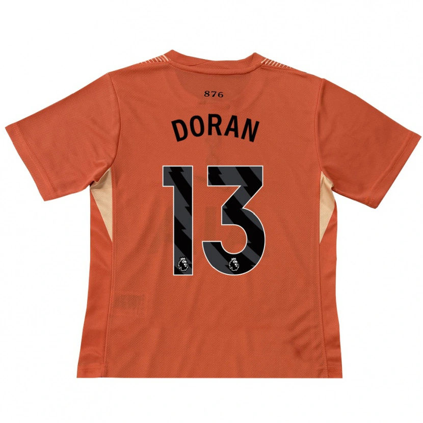Danxen Hombre Camiseta Farren Doran #13 Naranja Negro Portero Equipación 2025/26 La Camisa México