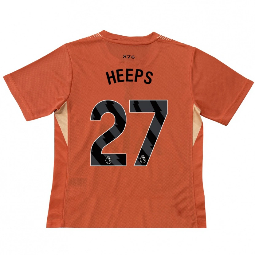 Danxen Hombre Camiseta Eleanor Heeps #27 Naranja Negro Portero Equipación 2025/26 La Camisa México