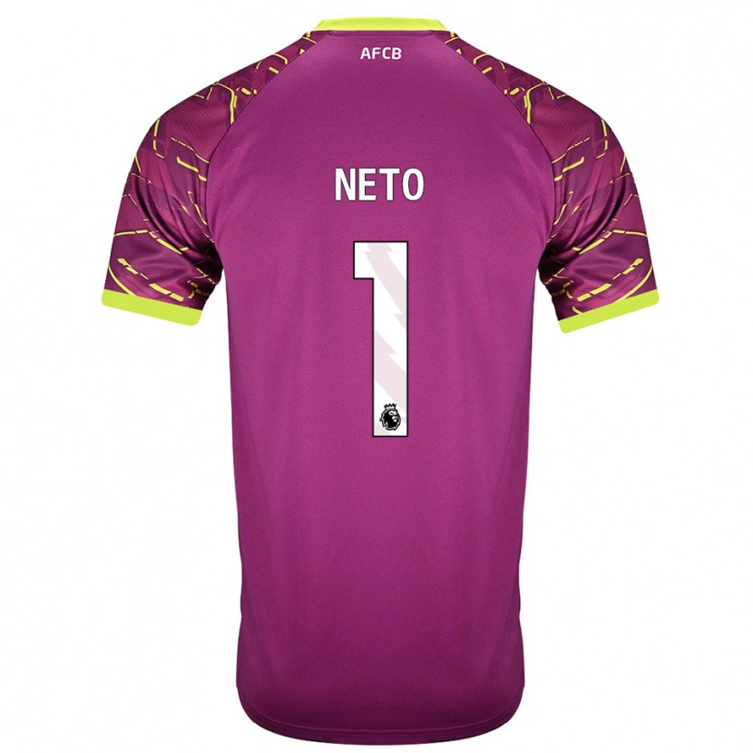 Danxen Hombre Camiseta Neto #1 Magenta Oscuro Portero Equipación 2025/26 La Camisa México