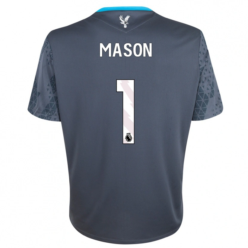 Danxen Hombre Camiseta Jack Mason #1 Gris Oscuro Blanco Portero Equipación 2025/26 La Camisa México