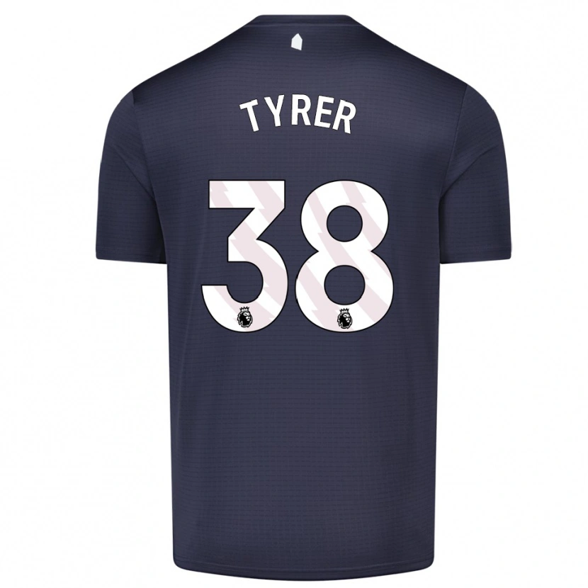 Danxen Hombre Camiseta Harry Tyrer #38 Blanco Negro Portero Equipación 2025/26 La Camisa México
