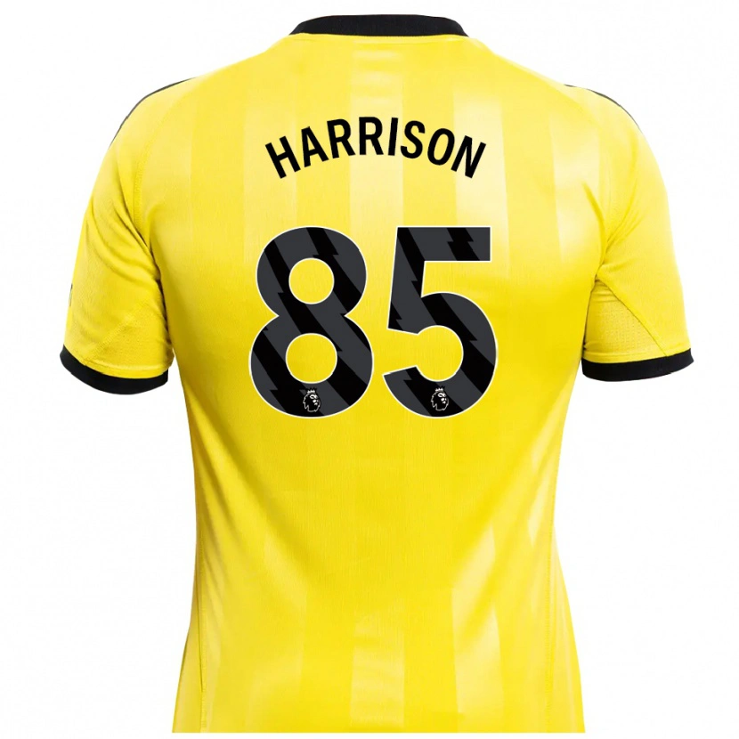 Danxen Hombre Camiseta Adam Harrison #85 Amarillo Negro Portero Equipación 2025/26 La Camisa México