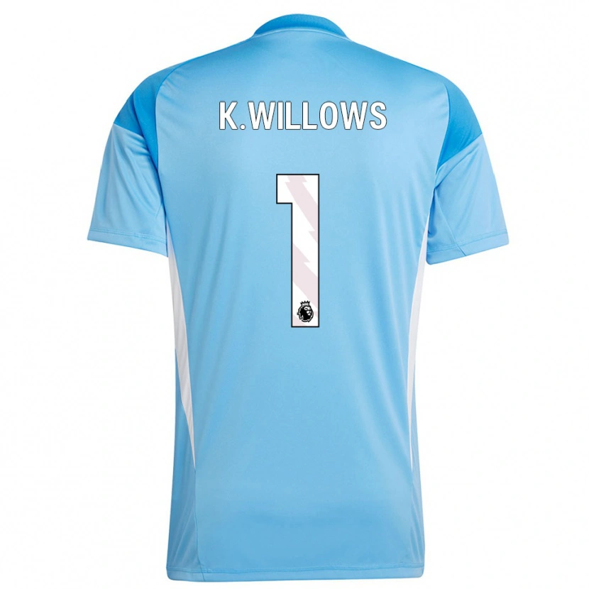 Danxen Hombre Camiseta Keehan Willows #1 Azul Blanco Portero Equipación 2025/26 La Camisa México