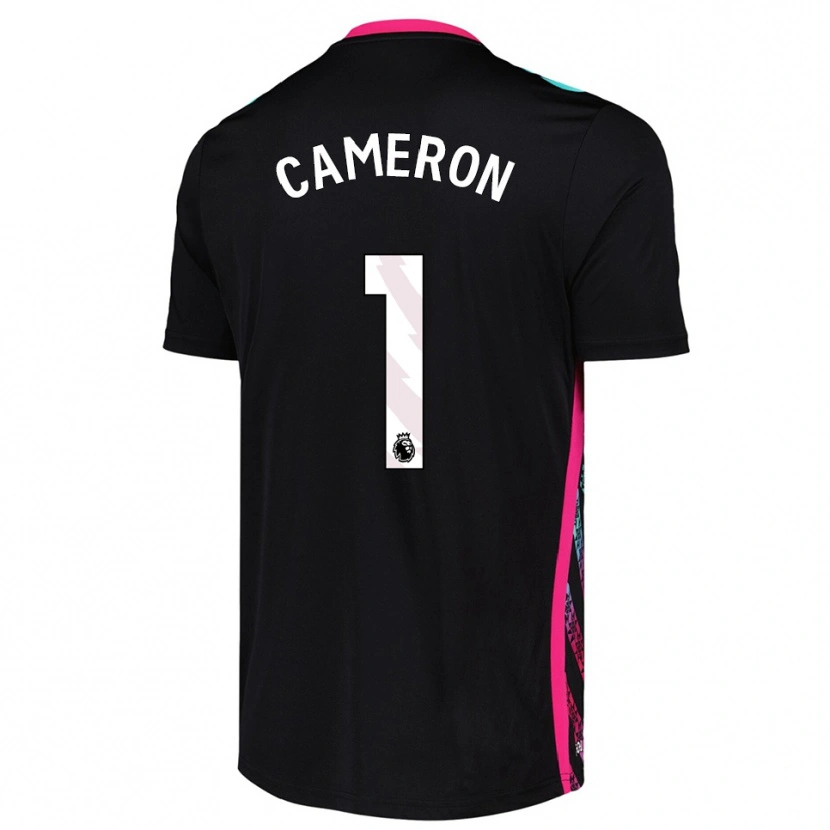 Danxen Hombre Camiseta Dan Cameron #1 Blanco Negro Portero Equipación 2025/26 La Camisa México