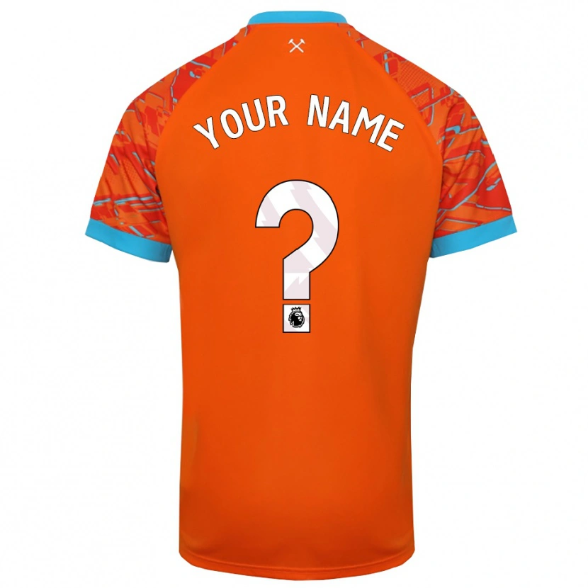 Danxen Hombre Camiseta West Ham United Naranja Blanco Portero Equipación 2025/26 La Camisa México