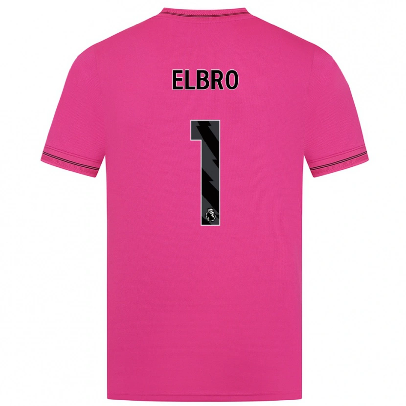 Danxen Hombre Camiseta Maddie Elbro #1 Negro Magenta Portero Equipación 2025/26 La Camisa México