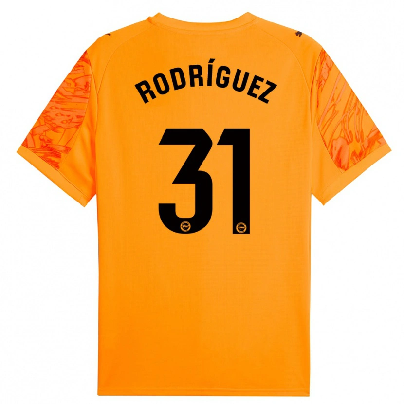 Danxen Hombre Camiseta Adrián Rodríguez #31 Naranja Negro Portero Equipación 2025/26 La Camisa México