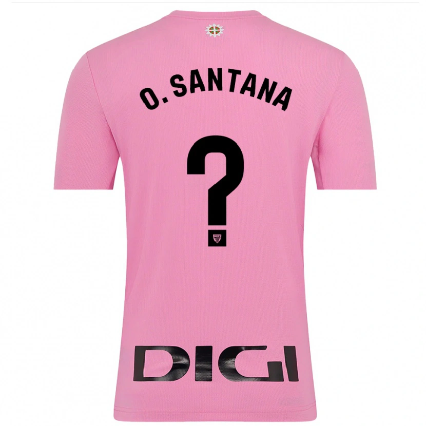 Danxen Hombre Camiseta Olatz Santana Amado #0 Rosa Negro Portero Equipación 2025/26 La Camisa México