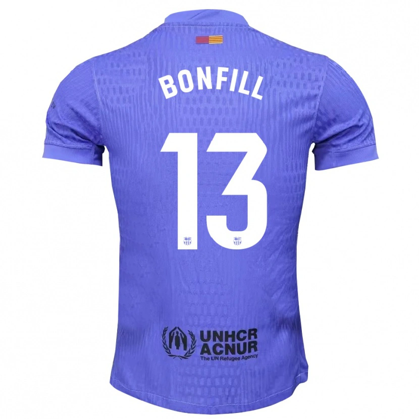 Danxen Hombre Camiseta Max Bonfill #13 Azul Negro Portero Equipación 2025/26 La Camisa México