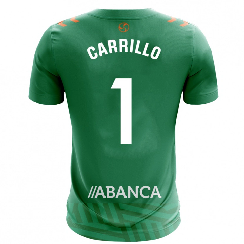Danxen Hombre Camiseta Coke Carrillo #1 Verde Blanco Portero Equipación 2025/26 La Camisa México