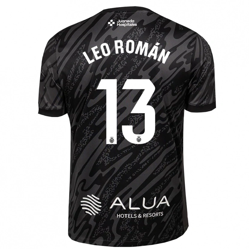 Danxen Hombre Camiseta Leo Román #13 Gris Oscuro Negro Portero Equipación 2025/26 La Camisa México
