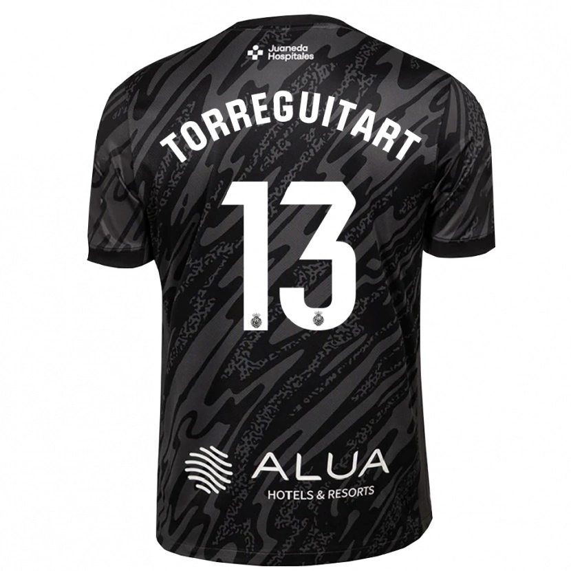 Danxen Hombre Camiseta Nil Torreguitart #13 Gris Oscuro Negro Portero Equipación 2025/26 La Camisa México
