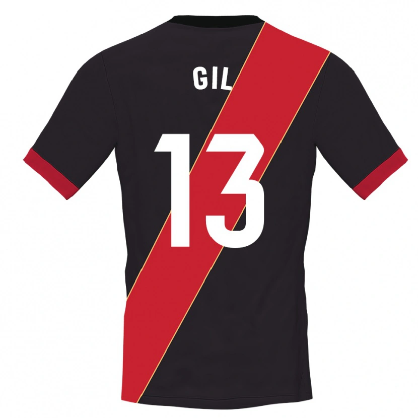 Danxen Hombre Camiseta Juanpe Gil #13 Negro Rojo Portero Equipación 2025/26 La Camisa México