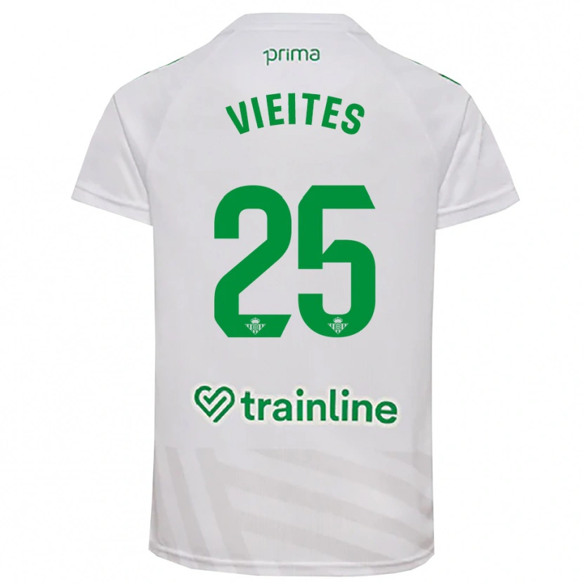 Danxen Hombre Camiseta Fran Vieites #25 Verde Blanco Portero Equipación 2025/26 La Camisa México