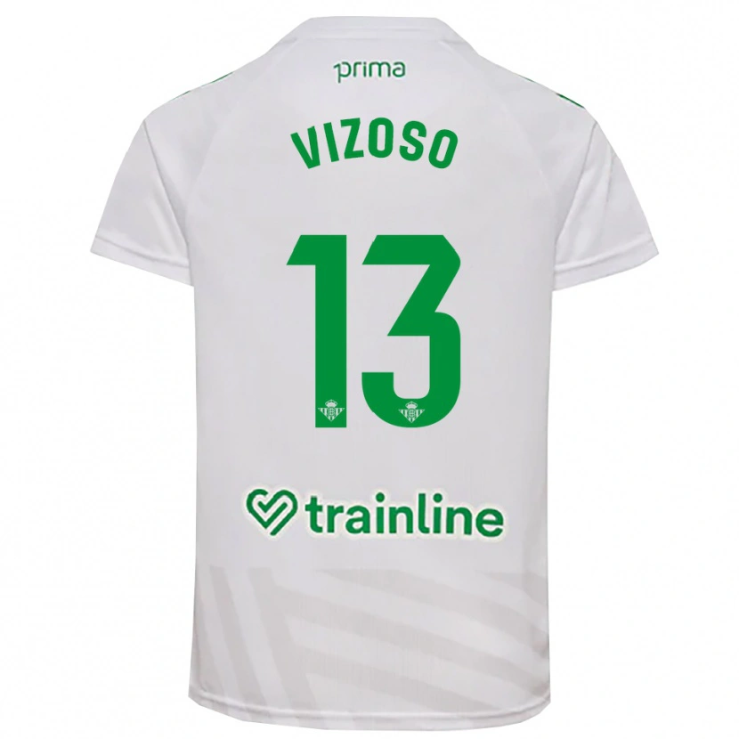 Danxen Hombre Camiseta Paula Vizoso #13 Verde Blanco Portero Equipación 2025/26 La Camisa México