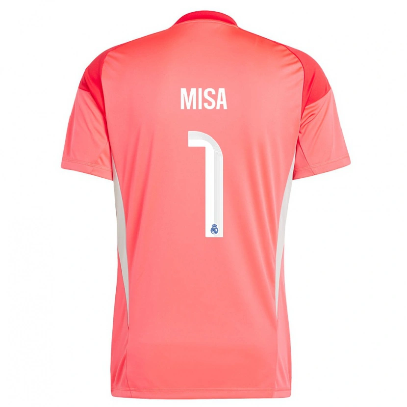 Danxen Hombre Camiseta Misa Rodríguez #1 Blanco Blanco Rojo Naranja Portero Equipación 2025/26 La Camisa México