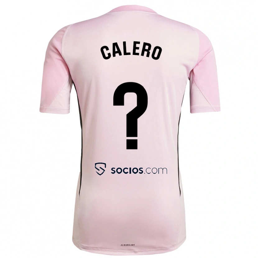 Danxen Hombre Camiseta Josema Calero #0 Rosa Negro Portero Equipación 2025/26 La Camisa México