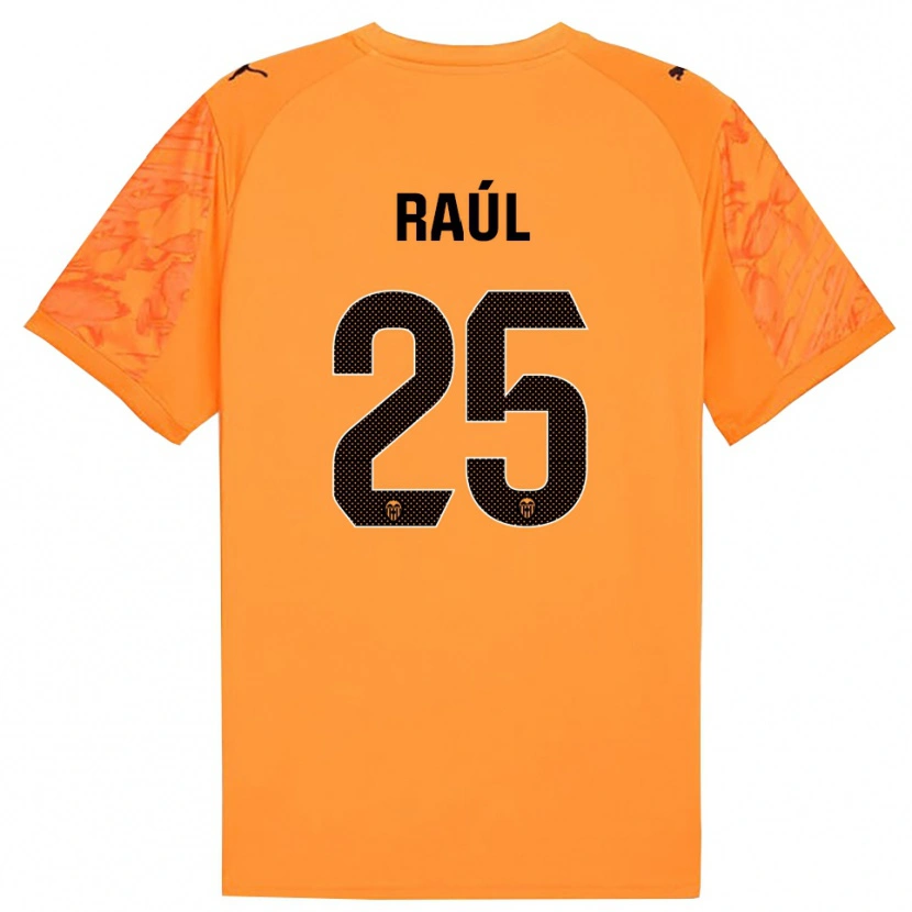 Danxen Hombre Camiseta Raúl Jiménez #25 Naranja Negro Portero Equipación 2025/26 La Camisa México