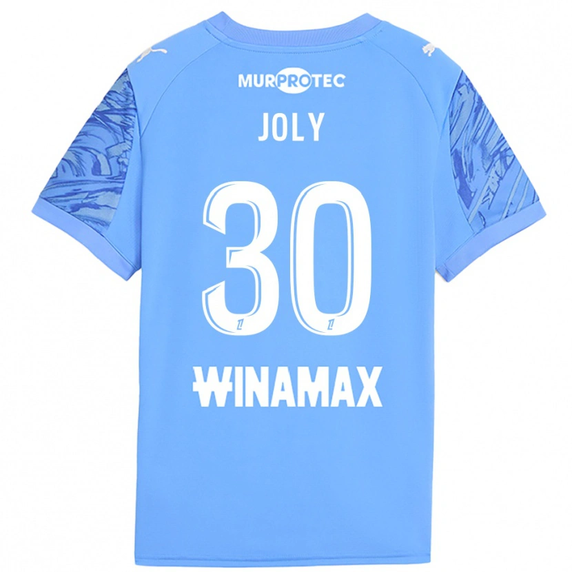 Danxen Hombre Camiseta Blandine Joly #30 Blanco Azul Claro Portero Equipación 2025/26 La Camisa México