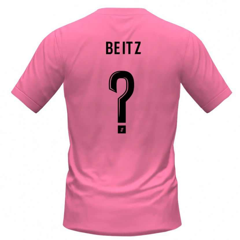 Danxen Hombre Camiseta Taylor Beitz #0 Rosa Negro Portero Equipación 2025/26 La Camisa México