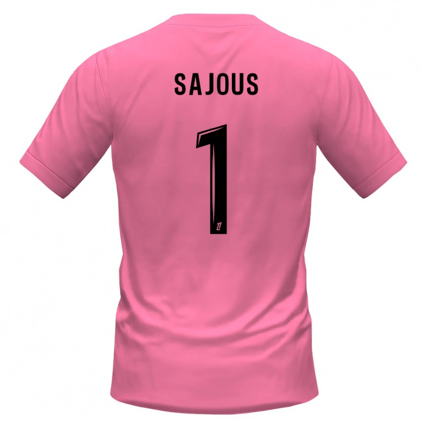 Danxen Hombre Camiseta Thomas Sajous #1 Rosa Negro Portero Equipación 2025/26 La Camisa México