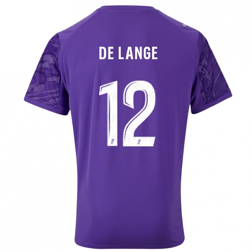 Danxen Hombre Camiseta Jeffrey de Lange #12 Púrpura Blanco Portero Equipación 2025/26 La Camisa México