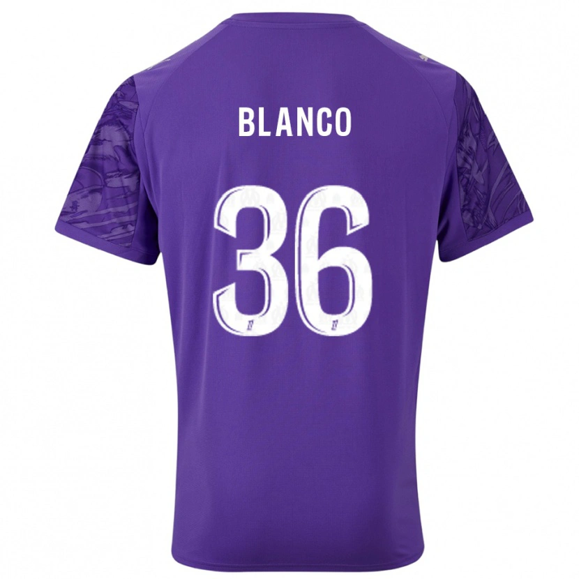 Danxen Hombre Camiseta Rubén Blanco #36 Púrpura Blanco Portero Equipación 2025/26 La Camisa México