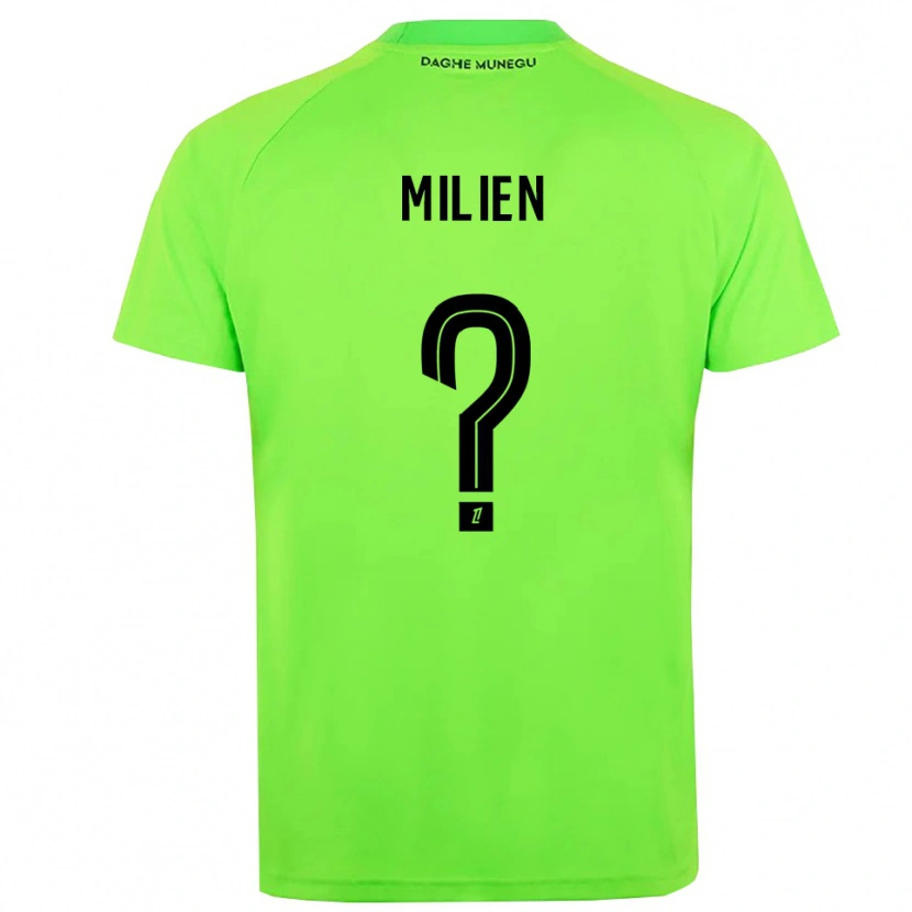 Danxen Hombre Camiseta Kenley Milien #0 Verde Negro Portero Equipación 2025/26 La Camisa México