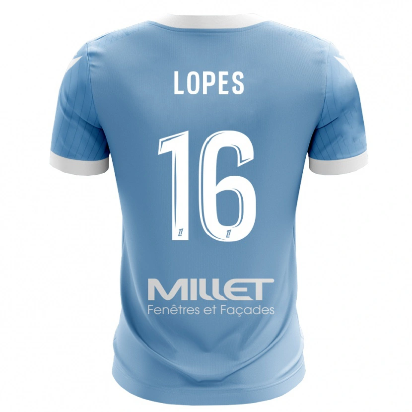 Danxen Hombre Camiseta Anthony Lopes #16 Azul Cielo Claro Portero Equipación 2025/26 La Camisa México