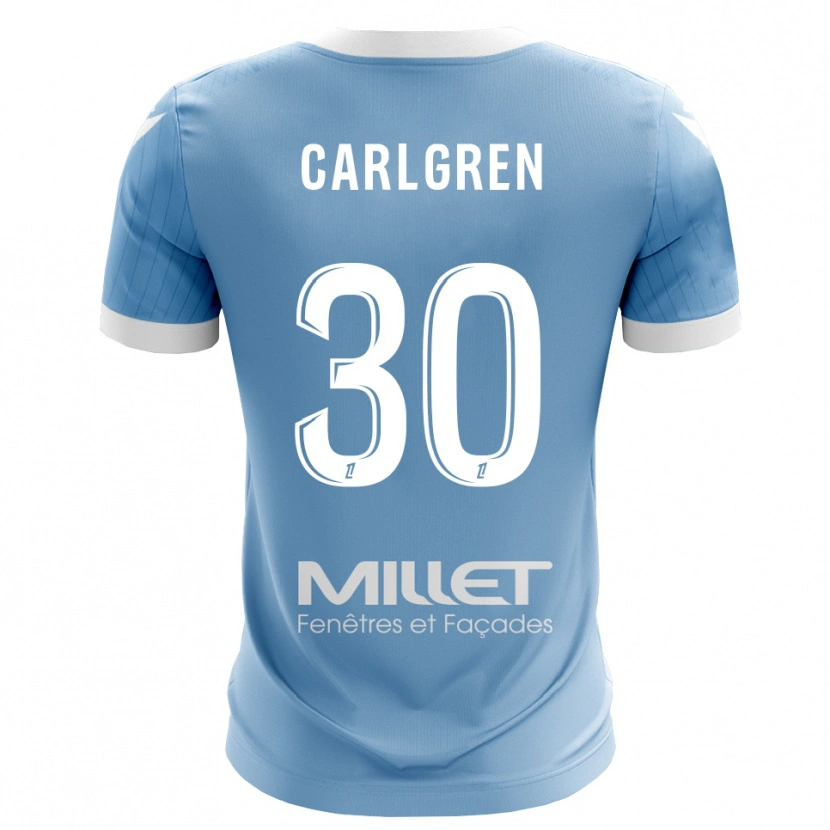 Danxen Hombre Camiseta Patrik Carlgren #30 Azul Cielo Claro Portero Equipación 2025/26 La Camisa México