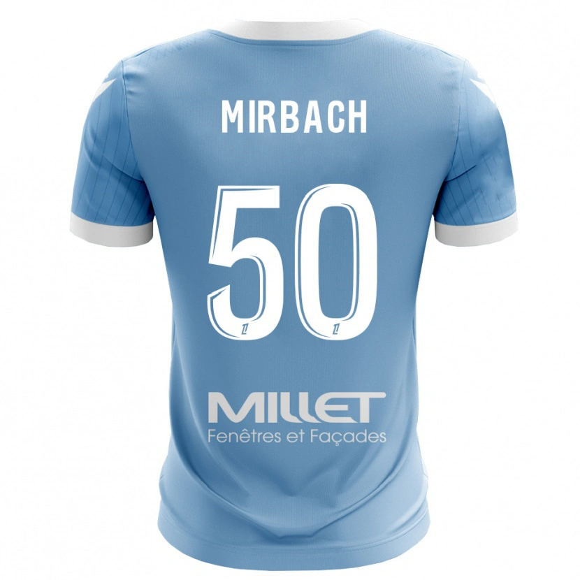 Danxen Hombre Camiseta Alexis Mirbach #50 Azul Cielo Claro Portero Equipación 2025/26 La Camisa México