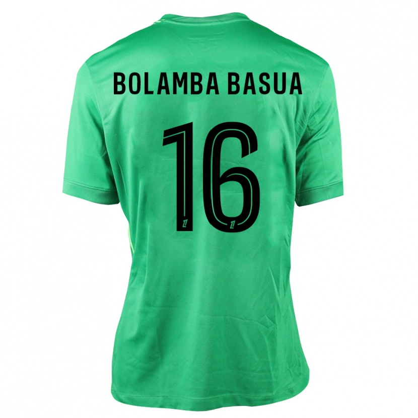 Danxen Hombre Camiseta Kévin Bolamba Basua #16 Verde Negro Portero Equipación 2025/26 La Camisa México