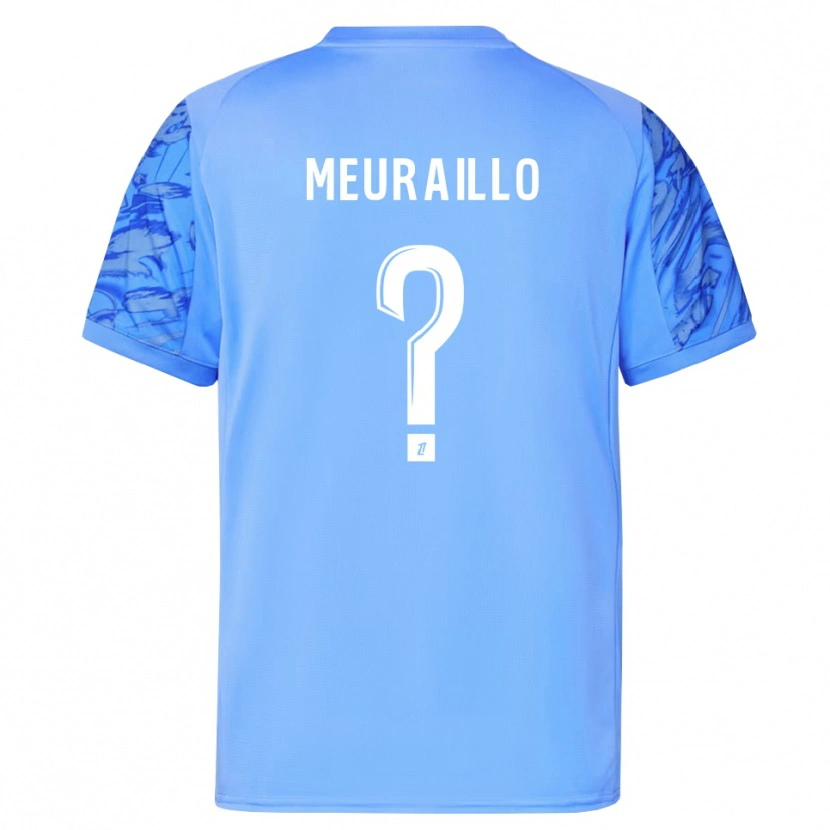 Danxen Hombre Camiseta Thâo Mouapa Mwa Meuraillo #0 Azul Blanco Portero Equipación 2025/26 La Camisa México