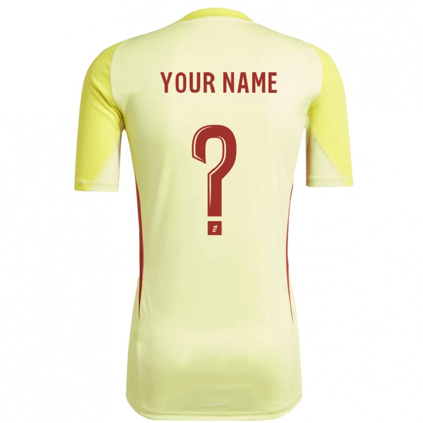 Danxen Hombre Camiseta RC Strasbourg Amarillo Rojo Claro Portero Equipación 2025/26 La Camisa México