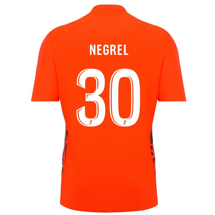 Danxen Hombre Camiseta Tom Negrel #30 Blanco Naranja Portero Equipación 2025/26 La Camisa México
