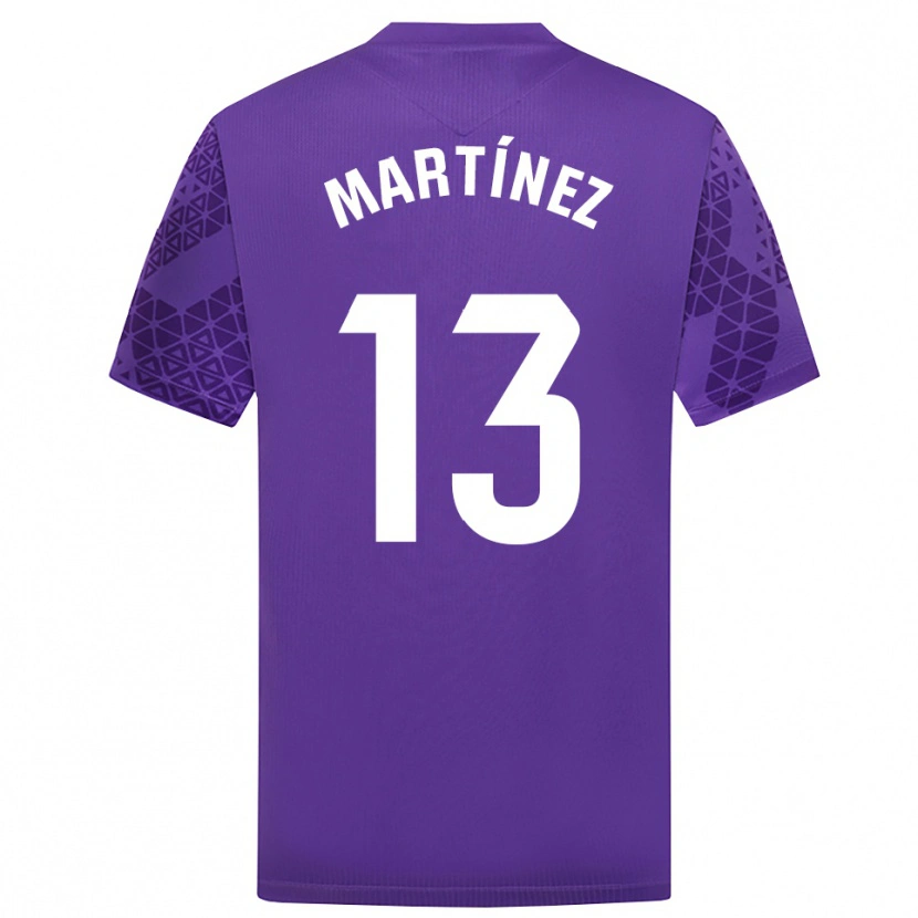Danxen Hombre Camiseta Fernando Martínez #13 Púrpura Blanco Portero Equipación 2025/26 La Camisa México