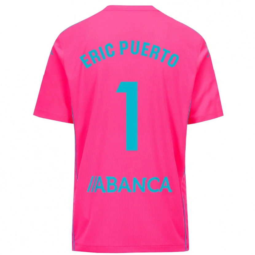 Danxen Hombre Camiseta Eric Puerto #1 Negro Rosa Profundo Portero Equipación 2025/26 La Camisa México