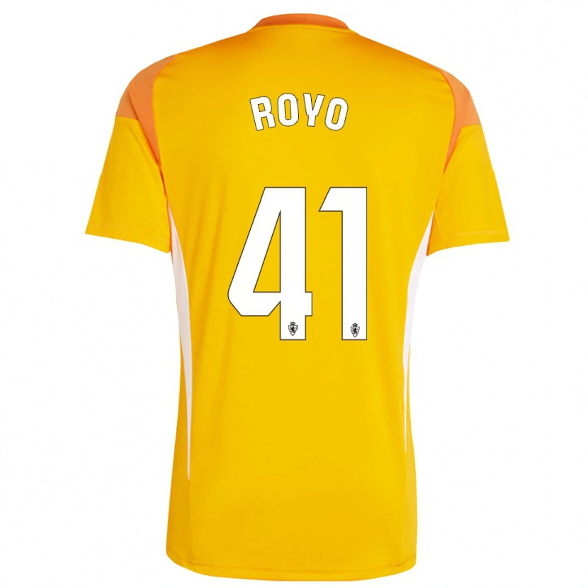 Danxen Hombre Camiseta Eduardo Royo #41 Amarillo Naranja Oscuro Portero Equipación 2025/26 La Camisa México