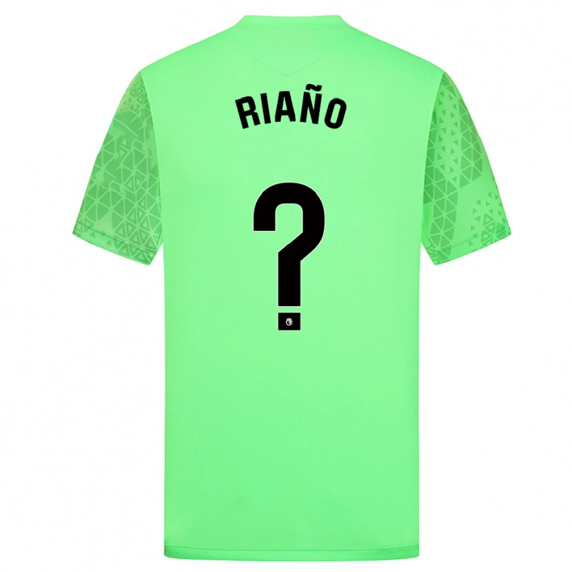 Danxen Hombre Camiseta Marcos Riaño #0 Negro Verde Primavera Portero Equipación 2025/26 La Camisa México