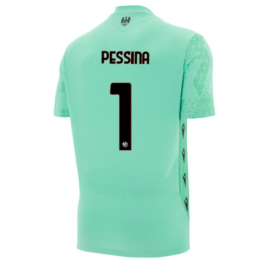Danxen Hombre Camiseta Massimo Pessina #1 Menta Azul Negro Portero Equipación 2025/26 La Camisa México