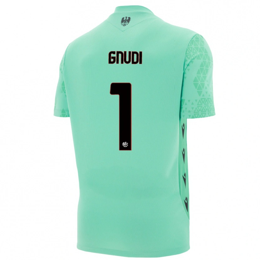 Danxen Hombre Camiseta Riccardo Gnudi #1 Menta Azul Negro Portero Equipación 2025/26 La Camisa México