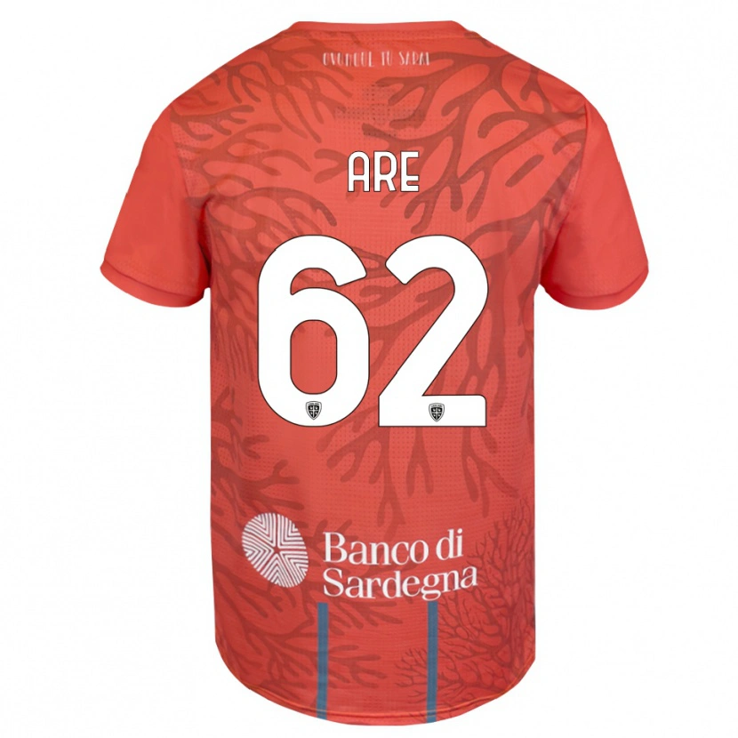 Danxen Hombre Camiseta Emmanuele Are #62 Naranja Rojo Blanco Portero Equipación 2025/26 La Camisa México
