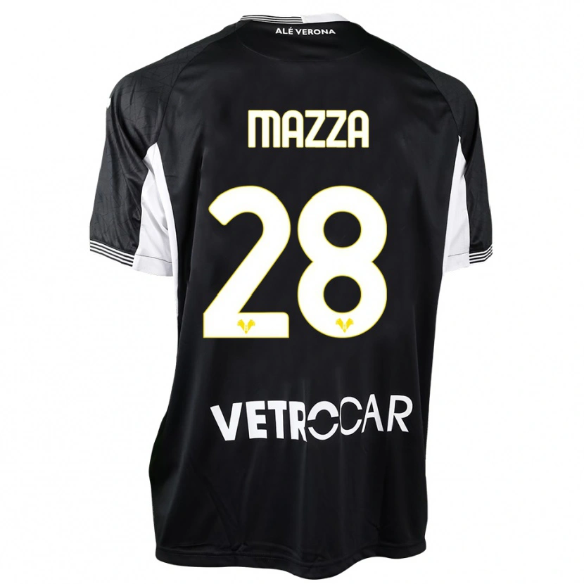 Danxen Hombre Camiseta Vittoria Karol Mazza #28 Negro Blanco Portero Equipación 2025/26 La Camisa México