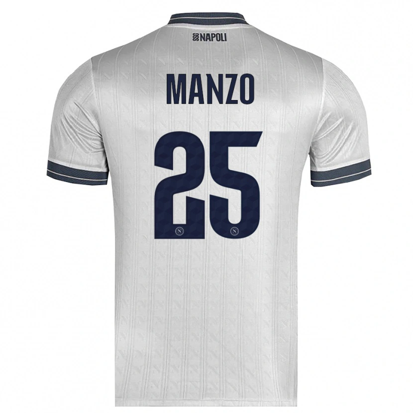 Danxen Hombre Camiseta Alessia Manzo #25 Gris Claro Portero Equipación 2025/26 La Camisa México