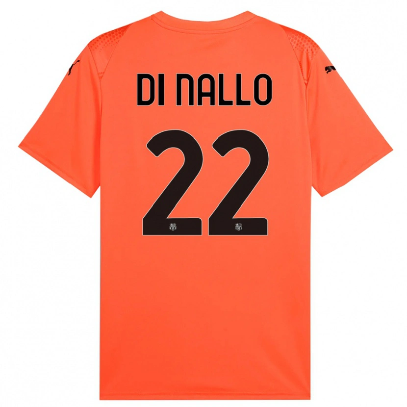 Danxen Hombre Camiseta Erica Di Nallo #22 Naranja Negro Portero Equipación 2025/26 La Camisa México