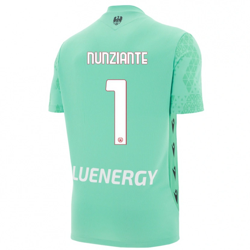 Danxen Hombre Camiseta Alessandro Nunziante #1 Negro Aguamarina Portero Equipación 2025/26 La Camisa México